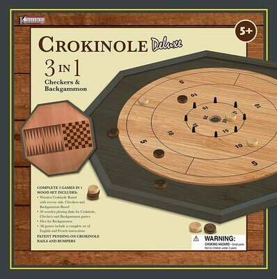 Kroeger Crokinole Board 3 In 1
