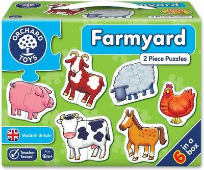 Orchard Toys Farm My First Puzzle ( 6 X 2Pc)