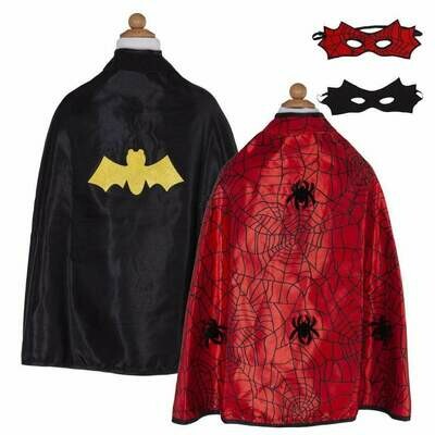 Great Pretenders Reversible Spider/ Bat Cape - Comes With Mask