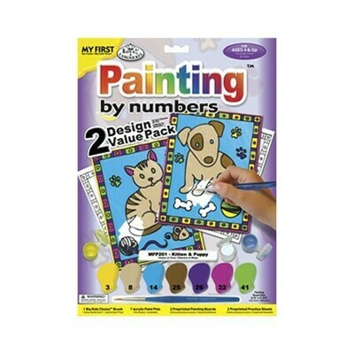 My First Paint By Number Pbn Kitten & Puppy - 2Pk