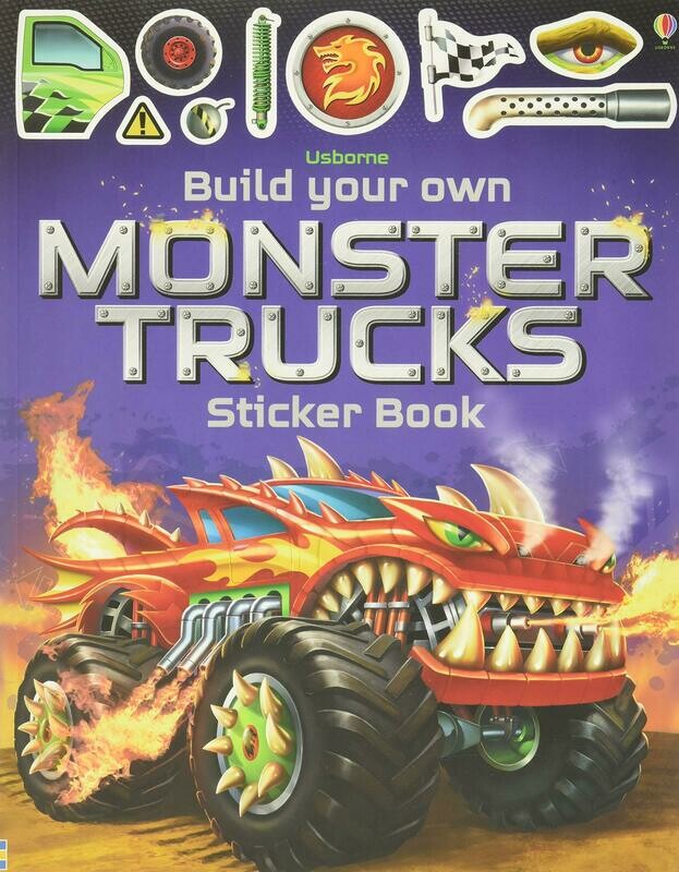 Usborne Build  Your Own Monster Trucks Sticker Book