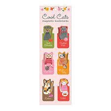 Galison Cool Cats Magnetic Bookmark