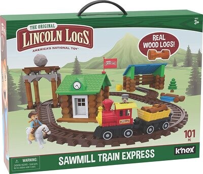 K&#39;Nex Sawmill Train Express - Lincoln Logs