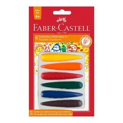 Faber Castell Crayon Pre-School Finger Shape Blister 6PK