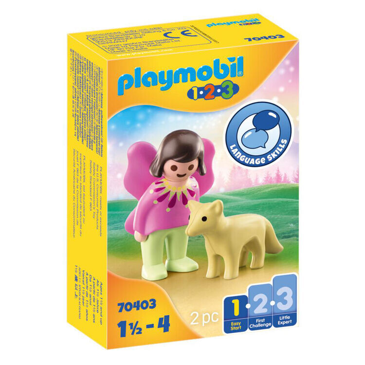 Playmobil 1.2.3 Fairy Friend with Fox 70403