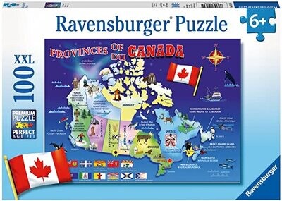 Ravensburger Map Of Canada 100pc
