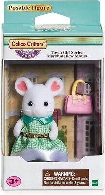 Calico Critters Town Girl Series - Stephanie Marshmallow Mouse