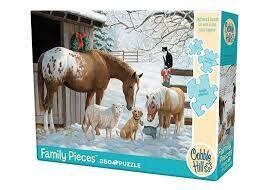 Cobblehill Winter Barnyard 350pc Family Puzzle