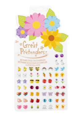 Great Pretenders Spring Flowers Sticker Earrings 30 pairs