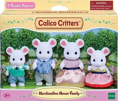 Calico Calico Marshmallow Mouse Family