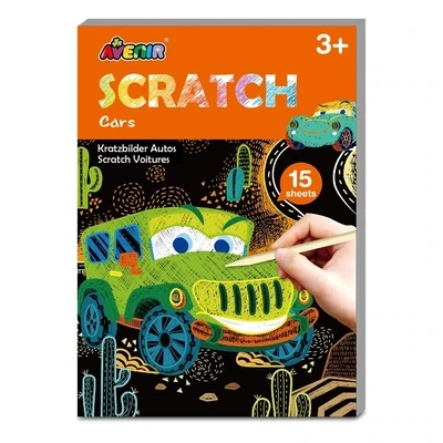 Avenir Cars Mini Scratch Book