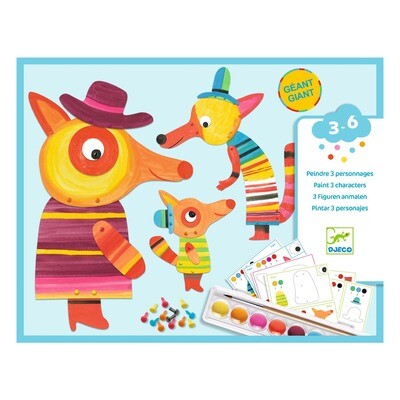 Djeco The Fox Family / Painting For Little Ones
