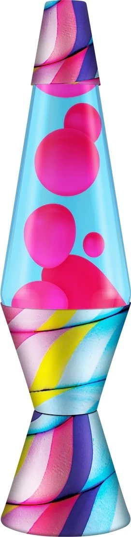 Lava Lamp Candy Swirl Pink/Blue 14.5&quot;