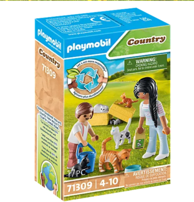 Playmobil Country Cat Family 71309