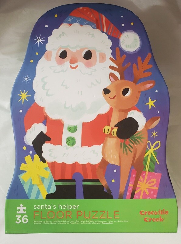 Crocodile Creek Santa's Helper Puzzle 36pc