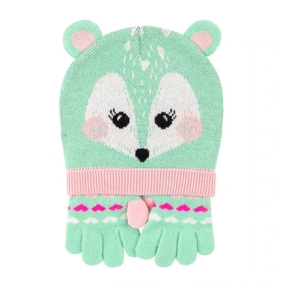 Zoocchini Fawn Hat/Gloves Set 1-3yrs