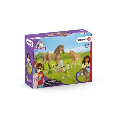 Schleich Horse Club Baby Animal Care With Quarter Horse