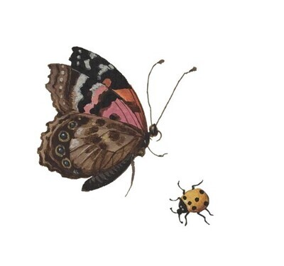 Tattly Beetle & Butterfly