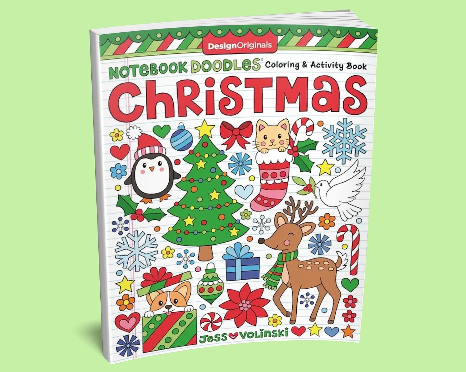 Design Originals Notebook Doodles Christmas Colouring Book