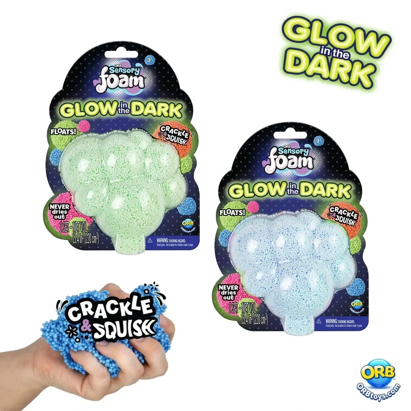 ORB Sensory Foam Glow In The Dark Assorted