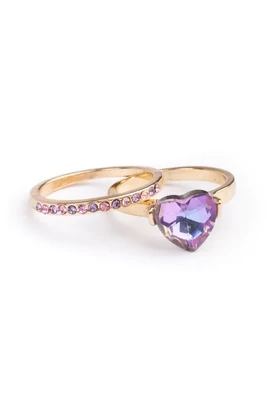 Great Pretenders Boutique Chic Precious Purple Rings