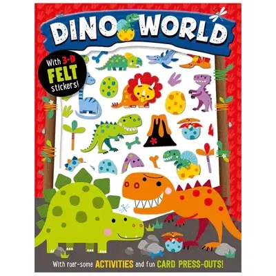 Dino World 3D Felt Sticker Book