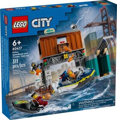 Lego City Police Speedboat &amp; Crooks Hideout 60417