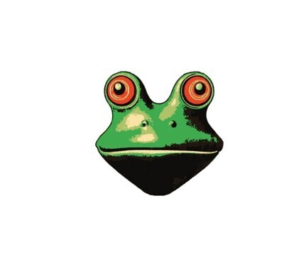 Tattly Trippy Frog Tattoo Pair
