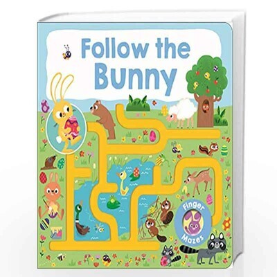 Priddy Books Follow The Bunny Finger Maze Book