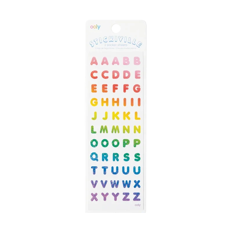 Ooly Stickiville Rainbow Letters