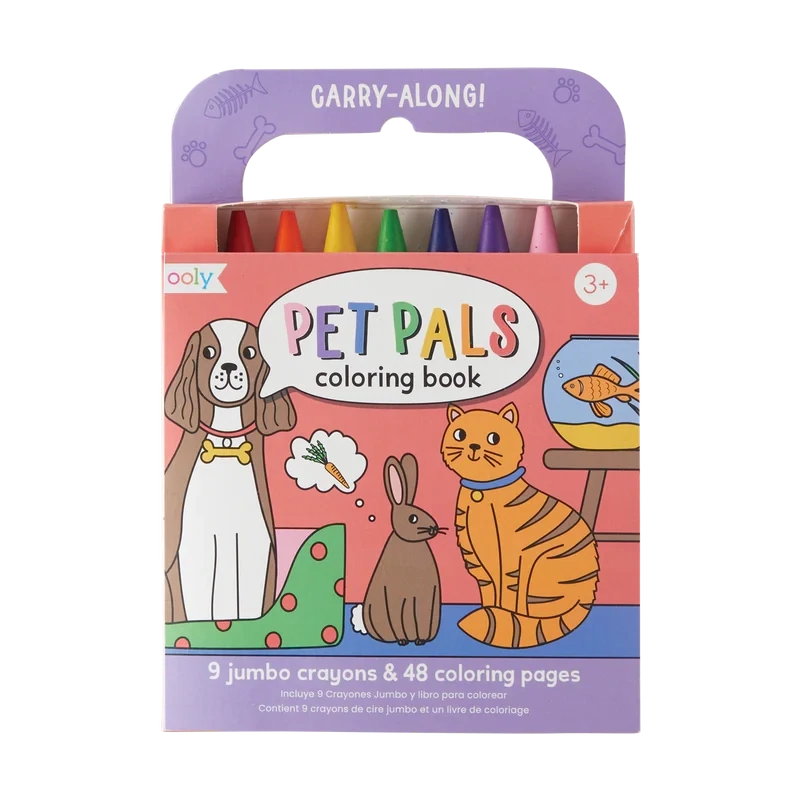 Ooly Pet Pals Carry Along Crayon & Colouring Book Kit