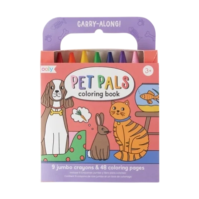 Ooly Pet Pals Carry Along Crayon &amp; Colouring Book Kit