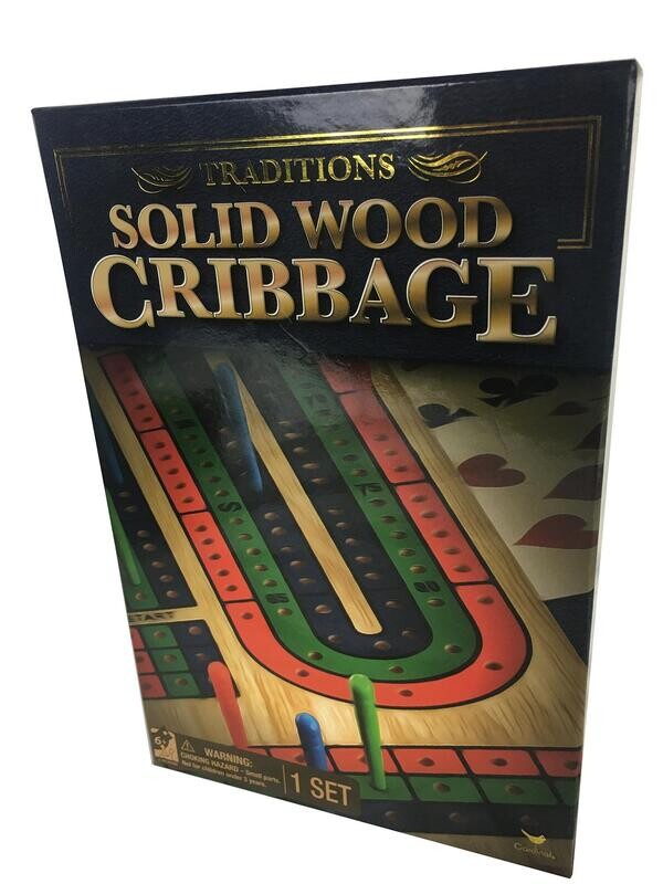 Spin Master Solid Wood Cribbage Board