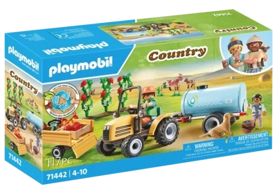 Playmobil Country Tractor With Trailer And Water Tank 71442