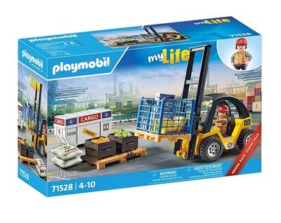 Playmobil Forklift With Cargo