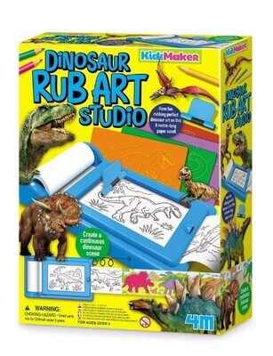 4M Dinosaur Rub Art