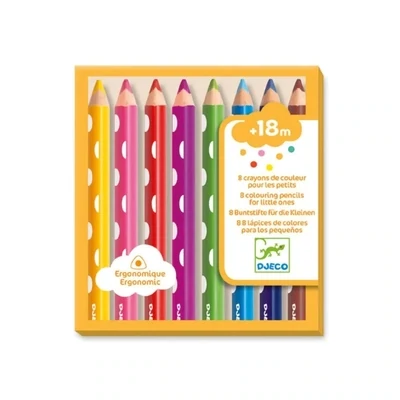 Djeco 8 Coloring Pencils For Little Ones