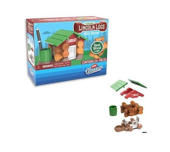 Lincoln Logs 27pc Mini Home 