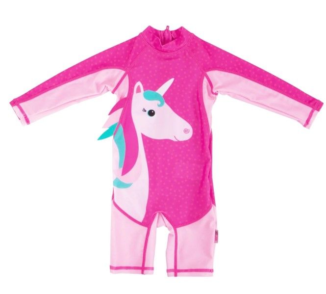 Zoocchini Unicorn Rashguard One Piece Swimsuit