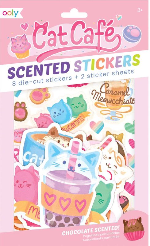 Ooly Cat Cafe: Scented Scratch Stickers