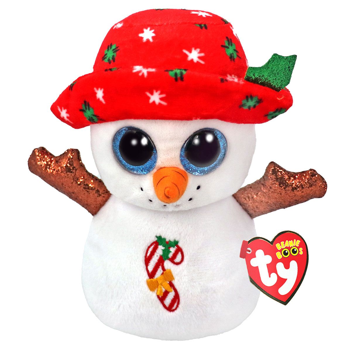 Ty Christmas Beanie Baby Brrrnie Snowman