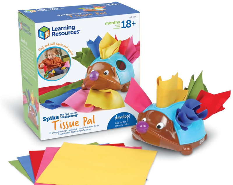 Learning Recourse's Spike The Fine Motor Hedgehog Tissue Pal