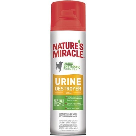 Nature&#39;s Miracle Dog Stain Urine Destroyer Foam Aerosol 17.5Oz