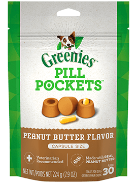 Greenies Dog Pill Pockets Peanut Butter Flavour Capsule 7.9oz