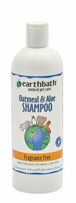 Earthbath Oat &amp; Aloe Fragrance Free Shampoo 16oz