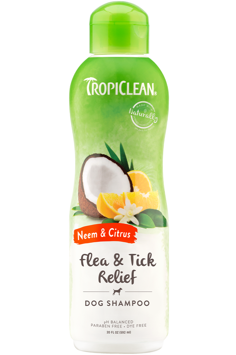 TropiClean Neem & Citrus Itch Relief from Fleas & Ticks Shampoo 20oz