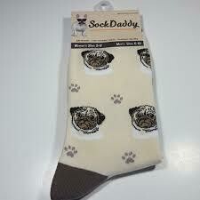 Unisex Sock Daddy Pug Fawn