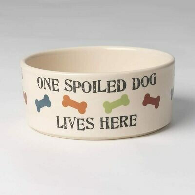 Petrageous One Spoiled Dog 7" Bowl