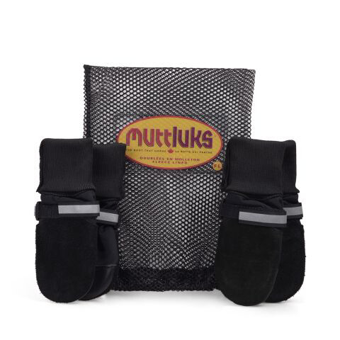 Fleece lined muttluks itty bitty Black 4pk (779922000084)