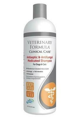 Veterinary Formula Clinical Care Antiseptic and Antifungal Medicated Shampoo 16oz